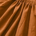 thumbnail image 7 of Efsteb Summer Dress for Girls Cotton Linen Ruffle Backless Sleeveless Casual Beach Party Dresses (Orange,9 Months), 7 of 7