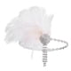 thumbnail image 4 of Diadema estilo flapper, accesorios para disfraz, cadena para la cabeza, tocado de los años 20, diadema de plumas con diamantes de imitación para, 4 of 7