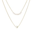 thumbnail image 4 of Fiudx Collar En Perlas, Cadet Anudda En Aleación, Accesorio En Doble Capa para Mujer, Ropa de Noche de Moda, Regalo Coleccionable En Niña, Longitudinal Ajustable En 40 Cm., 4 of 7