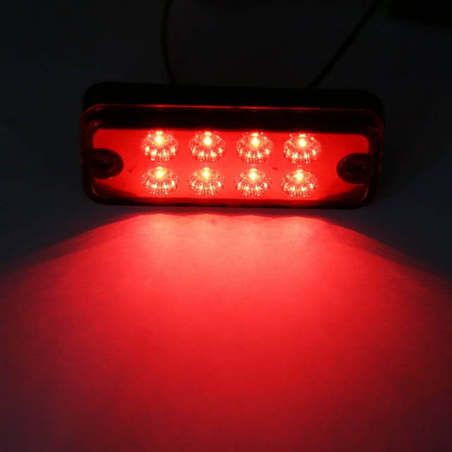 6pcs 8 LED Side Marker Lamp for Truck Trailer Lorry