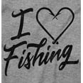 thumbnail image 2 of I Love Fishing Hook Heart Cute Cool Girls Kids T Shirt Tees Teen Brisco Brands XS, 2 of 6