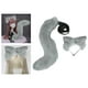 thumbnail image 5 of Cola de orejas de zorro de Anime, Cosplay, accesorios, diadema peluda de peluche, disfraz de juguetes, sombreros de animales para adultos, regalos de Gris Hugo Traje de juego de cosplay, 5 of 8
