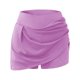 thumbnail image 3 of Gibobby Shorts Deportivo Falda estampada de entrenamiento informal diario para mujer Tenis Yoga Deporte Falda Pantalones cortos Falda(Morado, XXXXXL), 3 of 4