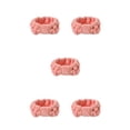 thumbnail image 2 of Sonducket Banda para el cabello de cara Coral Fleece Diadema deportiva Artículos para el hogar Accesorios de estilo para Spa Cuidado de la piel Rojo brillante 5Conjunto, 2 of 6
