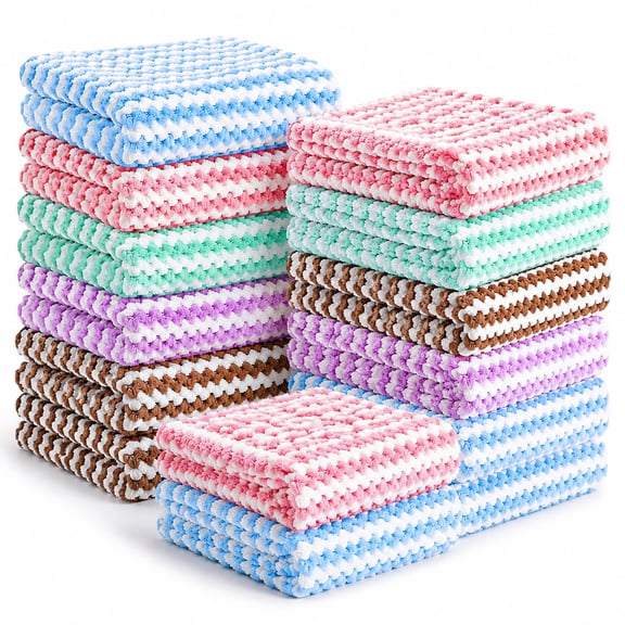 Small Animal Fleece Bedding 20 Pack 12x12in, Washable Cage Liners for Small Pets