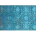 thumbnail image 1 of Ahgly Company Indoor Rectangle Oriental Light Blue Industrial Area Rugs, 2' x 4', 1 of 4