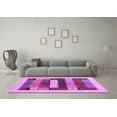 thumbnail image 3 of Ahgly Company Indoor Square Abstract Purple Contemporary Area Rugs, 6' Square, 3 of 4