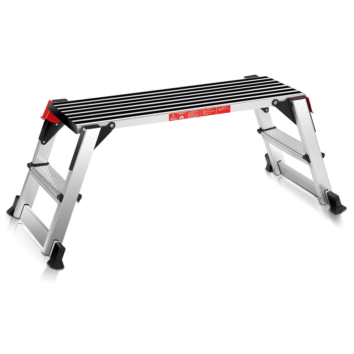 Folding Aluminium Platform Step Ladder Decorating Work Bench Hop Up 80cm x 30cm 