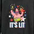 thumbnail image 3 of SpongeBob SquarePants - Lit Fireworks Patrick - Women's Lightweight French Terry Long Sleeve Shirt, 3 of 6