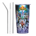 thumbnail image 1 of Vasos de 20 oz de Power Rangers Vaso de acero inoxidable a granel con tapa Taza de café con aislamiento al vacío de doble pared Taza de 20 oz con revestimiento de polvo para bebidas frías y calientes, 1 of 1