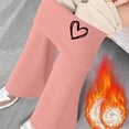 thumbnail image 2 of Sherpa Lined Leggings Women Tummy Control Stretch Soft Yoga Pants High Waisted Casual Pants Winter Thick Warm Tights Pink XXL, 2 of 7