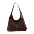 thumbnail image 1 of Bolso de gamuza, bolso grande tipo hobo, bolso tipo cartera, bolso de mano para mujer Café, 1 of 8