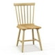 thumbnail image 4 of Costway Conjunto de 2/4 sillas de comedor Windsor, sillas sin brazos de estilo Windsor con respaldos ergonómicos de husillo, asientos espaciosos y marco de madera de caucho macizo, Negro, 4 of 4