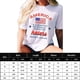 thumbnail image 2 of Imprimir Camisetas Casuales Camiseta suelta para mujer Día de la Independencia 4 de julio de 2023 Tops femeninos (Blanco S) Ygjytge para Mujer Blanco T S, 2 of 9