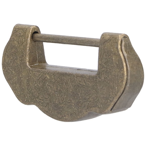 Candado antiguo BuyWeek Juego de cerradura china tallada