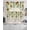 Yellow Green Beige, variant on Sunflower Swag Curtains for Living Room/Bedroom Windows, Butterfly Flowers Green Leaf Brown Wood Grain Kitchen Curtains and Valances Set 36 Inch Length, Light Filtering Swags Valance Curtain Panels