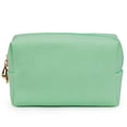 thumbnail image 1 of Bolsa de cosméticos para mujer, de poliuretano, portátil, cuadrada, impermeable, bonita bolsa de viaje para guardar artículos de aseo, 1 of 5