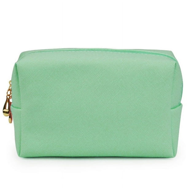 Bolsa de viaje portátil para cosméticos, bolsa de cosméticos pequeña, portátil, para mujer, de PU, impermeable, bolsa de almacenamiento de cosméticos