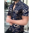 thumbnail image 2 of Camisas para hombre, estampado de leopardo, verano, frescas, informales, con estampado 3D, camisas de playa hawaianas, camisa de manga corta con solapa, ropa de calle para hombre y mujer, 2 of 5