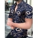 thumbnail image 2 of Camisas para hombre, estampado de leopardo, verano, frescas, informales, con estampado 3D, camisas de playa hawaianas, camisa de manga corta con solapa, ropa de calle para hombre y mujer, 2 of 5