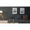 thumbnail image 4 of Gild Design House Plastic Frame Jungle I Hand Painted Canvas in Silver/White, 4 of 4