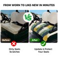 thumbnail image 4 of Golf Cart Seat Covers for 2 Seater,Green Yellow Blue Abstract Microfiber Cart Seat Towel Blanket,Modern Abstract Art Color Absorbent Breathable Non Slip Bench Seats Protector for Golf Course 51"x31", 4 of 9