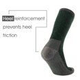 thumbnail image 4 of KAVANYISO Calcetines de senderismo de lana merino para hombre, transpirables, atléticos, gruesos (4 pares, verde, 10-13), 4 of 5
