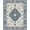 Blue Brown Ivory, Pattern 3, variant on ODIKA Farmhouse Quatrefoil Interlocking Geometric Neutral Tones Juniper Stain Resistant Flatwoven for Entryway, Kitchen, Mudroom