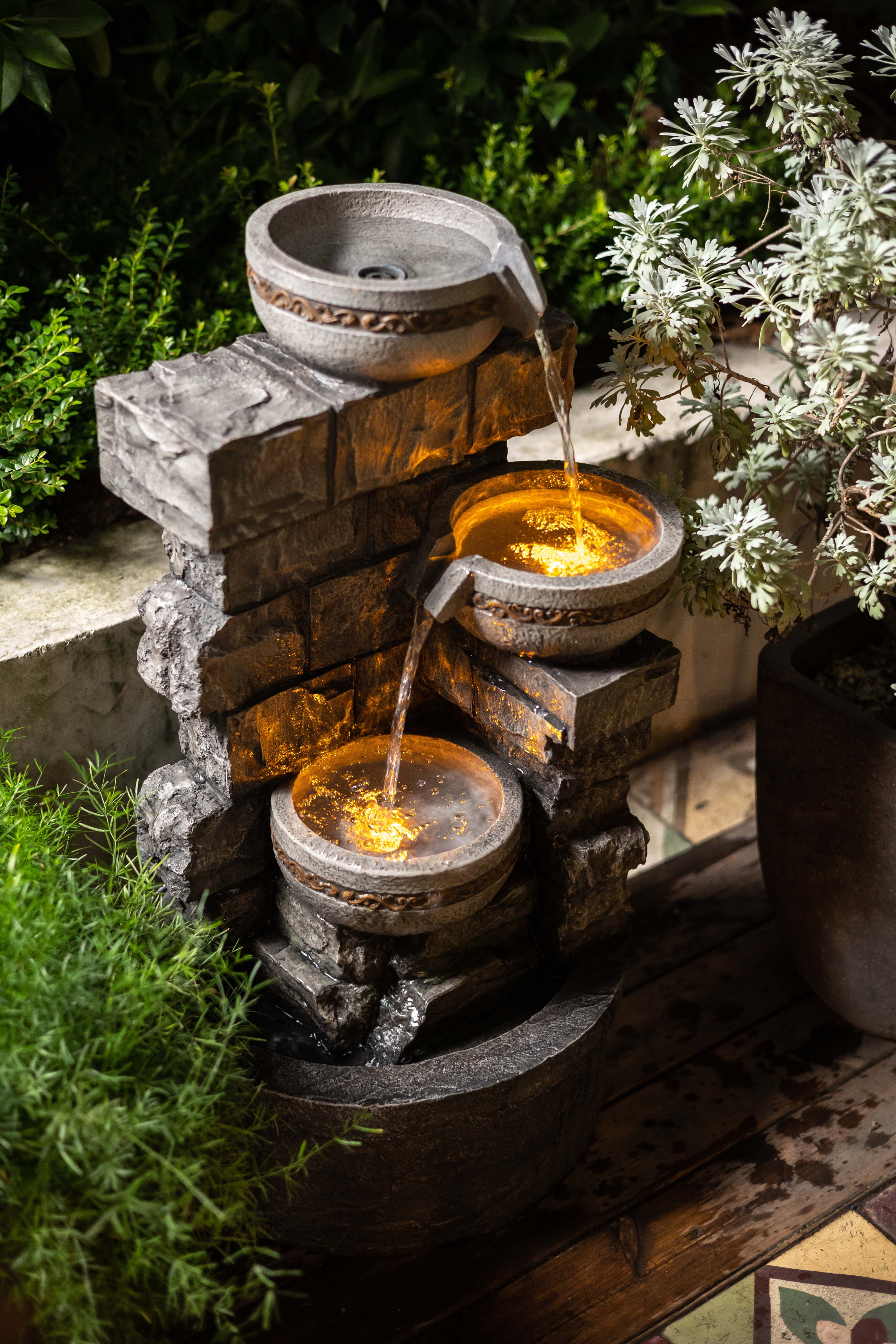 Create a Serene Outdoor Oasis with Our Beautiful Garden Fountains Outdoor - Relax to Soothing Sounds of an Outdoor Water Fountain