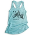 thumbnail image 1 of Pandastic Tank Top, Ladies Racerback Tank Top, Panda Bear Tank, Bear Tank, Cancun, Large, 1 of 3