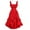 #0351-Red, variant on Ailaofu Women's Layered Ruffle Hem Dress Sleeveless Ruched Asymmetrical Long Party Dresses