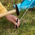 thumbnail image 4 of Aluminum Tent Stakes Set 8 Pack | Triangular Design Sawtooth Pegs | Durable Lightweight Alloy for Outdoor Camping Hiking | Multiple Colors | Storage Bag Included | 18cm Long | Easy Carry, 4 of 6
