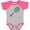 Baseball Heather and Hot Pink, variant on Inktastic Blue Tennis Racket and Ball Boys or Girls Baby Bodysuit