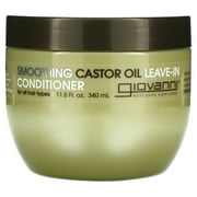 Giovanni Smoothing Castor Oil Leave-In Conditioner, For All Hair Types, 11.5 fl oz (340 ml)