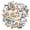 2A-35pcs, variant on 35pcs-50pcs Architectural Stickers Landmark Stationery Stickers World Stickers Decals for Luggage Laptop Suitcase