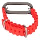 thumbnail image 4 of Correa de reloj de silicona con carcasa protectora de acero inoxidable apto para Mi Band 7 Color rojo Bling Bling, 4 of 12
