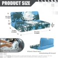 thumbnail image 7 of FOR U DESIGNS Palm Tree Pattern 2 Pieces RV Dinette Cushion Covers Scratch-Resistant RV Couch Cover Wear-Resistan Sofa Furniture Protector Camper Seat Covers Dinette Booth, 7 of 7
