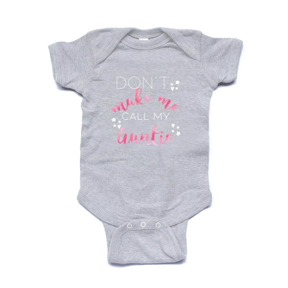 NanyCraft's Don't make me call My Auntie Baby Girl Bodysuit