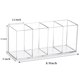 thumbnail image 3 of 4 Slots Acrylic Pen Holder,Clear Pencil Holder for Desk,Acrylic Desk Accessories Organizer,Pencil Stationery Organizer,Clear Pen Cups, Makeup Brushes Storage, 3 of 5