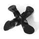thumbnail image 3 of 4 unids/lote de zapatos de goma para lluvia para mascotas, botines impermeables antideslizantes para perros (negro S), 3 of 4