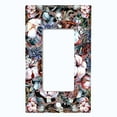 thumbnail image 5 of Metal Light Switch Plate Cover Lotus Pod Cotton Flower Plant Leaves FLW029, 5 of 13