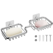 Double Sink Holder, EEEkit Sink Strainer Rustproof Sponge Holder Organizer for Kitchen Bathroom