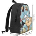 thumbnail image 2 of The Loud Anime House Backpack with Large Capacity Laptop Backpack Business Daypack Adjustable Shoulder Strap Bookbag 16.5 inch, 2 of 8