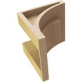 thumbnail image 6 of 4"W x 4"D x 4"H Wide Viola Rough Cedar Woodgrain TimberThane Corbel, Primed Tan, 6 of 6