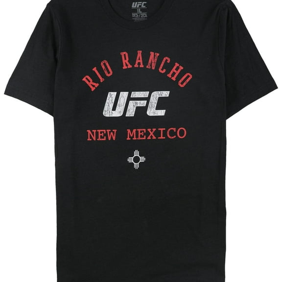 UFC Mens Rio Rancho New Mexico Graphic T-Shirt, Black, Large