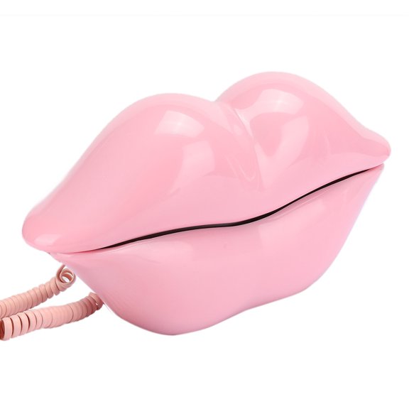 Teléfono Fijo De Escritorio Portátil Con Forma De Labios Rosas Teléfono Fijo Teléfono Creativo Para El Hogar Decoración Del Hogar Oficina