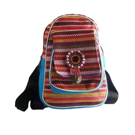 Gifts Are Blue - Vintage Embroidered Mini Boho Style Backpacks - 0