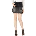 thumbnail image 1 of GUESS Minifalda Punk Metálica para Mujer, Negro, 26, 1 of 2