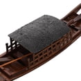 thumbnail image 3 of HOOWIFFY Vintage Wooden Sailing Boat Model with Traditional Folk Design Nautical Home Decor, 3 of 6