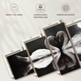 thumbnail image 6 of Elephant Stock Monochrome Swan Lovers Wall Art - Horizontal Multi Panel Canvas - 5 Pieceliving Room Wall Decor - Photography Love Multi Panel - Gray And White Decor - 74" x 34", 6 of 8